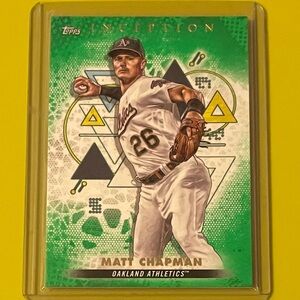 Matt Chapman [Green] #69 2022 Topps Inception Baseball Trading Card